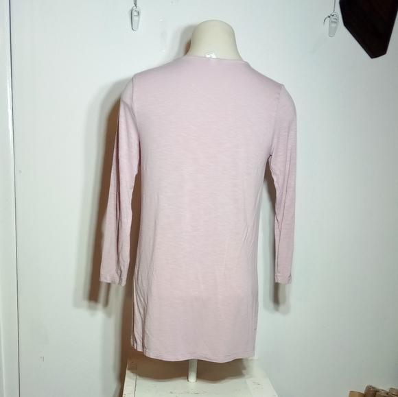 Old Navy Relaxe Luxe Relaxed Lace Up Tunic Top Sz Small in Plum Tonic - Picture 6 of 10